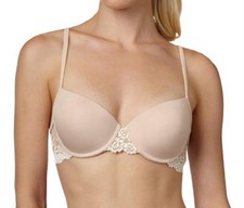 Image of Wacoal Petite Embrace Lace Push-Up Underwire Bra Natural Nude