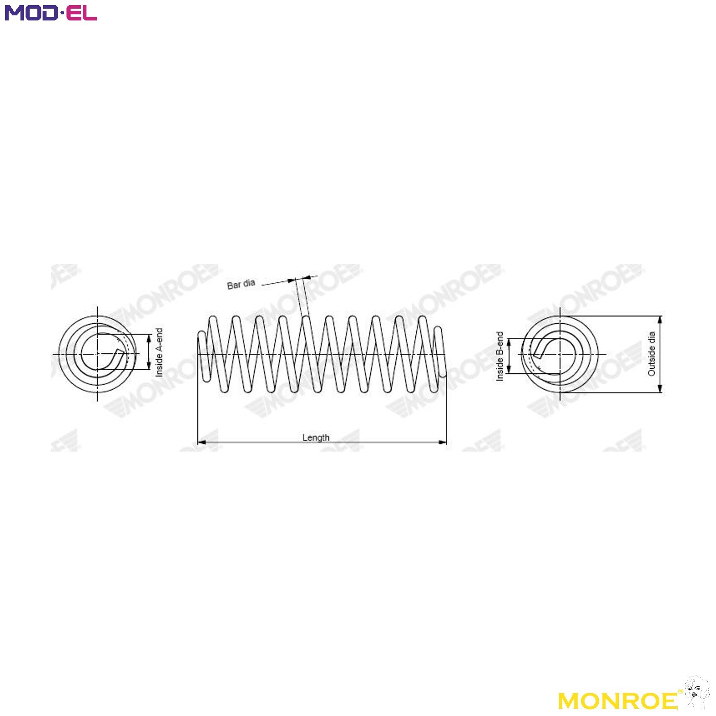 SUSPENSION SPRING SP4817 FOR MAZDA PEY7/PEX2/PEY5/PEXL 4cyl 3 - Image 4