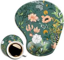 Ergonomic Mouse Pad with Wrist Support, Cute Mouse Pads with Non-Slip PU Base fo