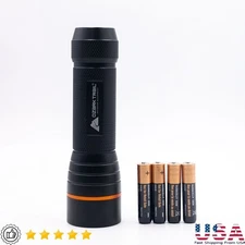 550 Lumens Flashlight 4AAA Batteries Durable Portable LED Light Adjustable Modes