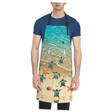 Watercolor Sea Turtle Apron with Adjustable for Men One Size Sea Turtle857453