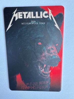 Metallica Fancard Berlin 30/05 (New & unused)