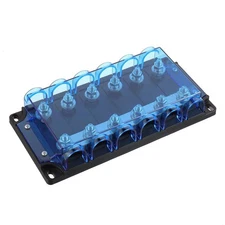 BOJACK 6-Way ANL Fuse Holder for ANL Bolt-on Fuse (Pack of 1 BANL-B6)