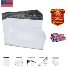 Effortless Packing: 10 White Poly Mailers 11x17 - Waterproof Self-Sealing Bags