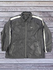 Vintage 90s Nike Windbreaker Track Jacket Sz 2XL Men  s Full Zip Black Nike Tag