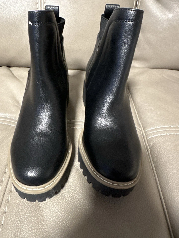 Dolce vita 5 码黑色靴子楔形鞋跟舒适女式踝靴 — 第 4/4 张图片