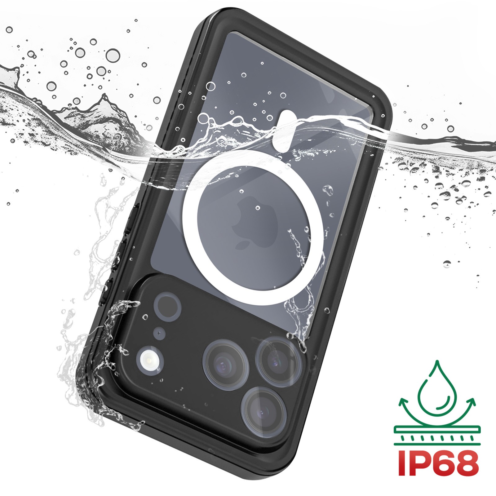 Coque étanche iPhone 17 Pro antichoc IP68 silicone rigide - 3