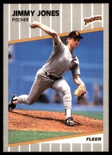 Jimmy Jones 1989 Fleer #308 San Diego Padres MLB READ FREE SHIPPING AutographDen