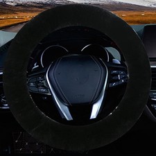 Fluffy Steering Wheel Cover For Women Girls Soft Furry Steerin Color Black