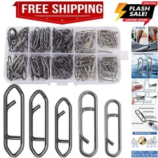 Fishing Power Clips, 200pcs Fishing Speed Clips for Fishing Lure Quick Change...
