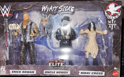 WWE Mattel Elite Collection Wyatt Sick6 3-Pack Rowan- Howdy- Cross
