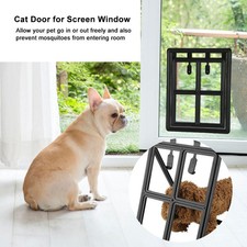 (XL Field Style) Pet Door For Screen Door Plastic With Magnetic Lock Easy