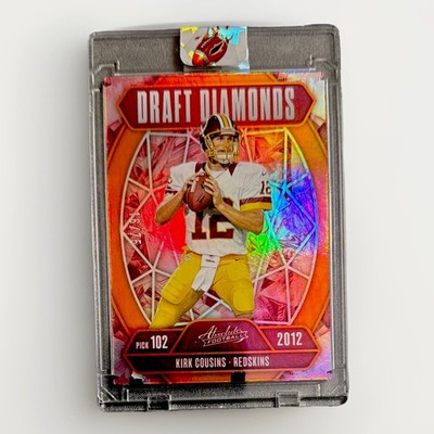 KIRK COUSINS - 2025 ABSOLUTE - DRAFT DIAMONDS - ORANGE SPECTRUM /75 - REDSKINS