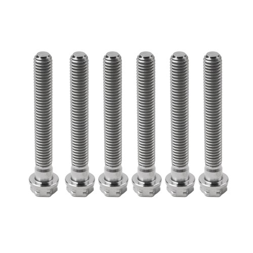 6Stücks Titan Schrauben Torx Kopf Flansch Schrauben M10x45mm Für Motorrad Silber - Photo 10/12