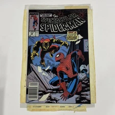 Spectacular Spider-Man 154 Color Separation Films 3M Comic Cover Production Art