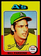 1975 Topps #613 Bill Parsons - POOR