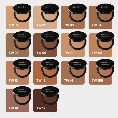 black Up Two Way Cake - Foundation/Powder Compact - Choice of Shade