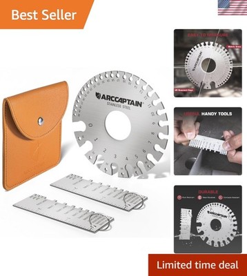 Metal Gauge Thickness Tool, Metal Thickness Gauge, Stainless Steel Metal Shee...
