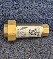 WATTS LF7R 1/2" x 1/2" Brass Dual Check Valve Back Flow 175 PSI - Lead-Free