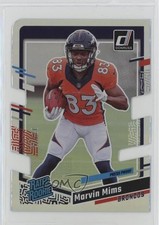 2023 Donruss Rated Rookie Press Proof Silver Die-Cut 33/75 Marvin Mims #327 7ba