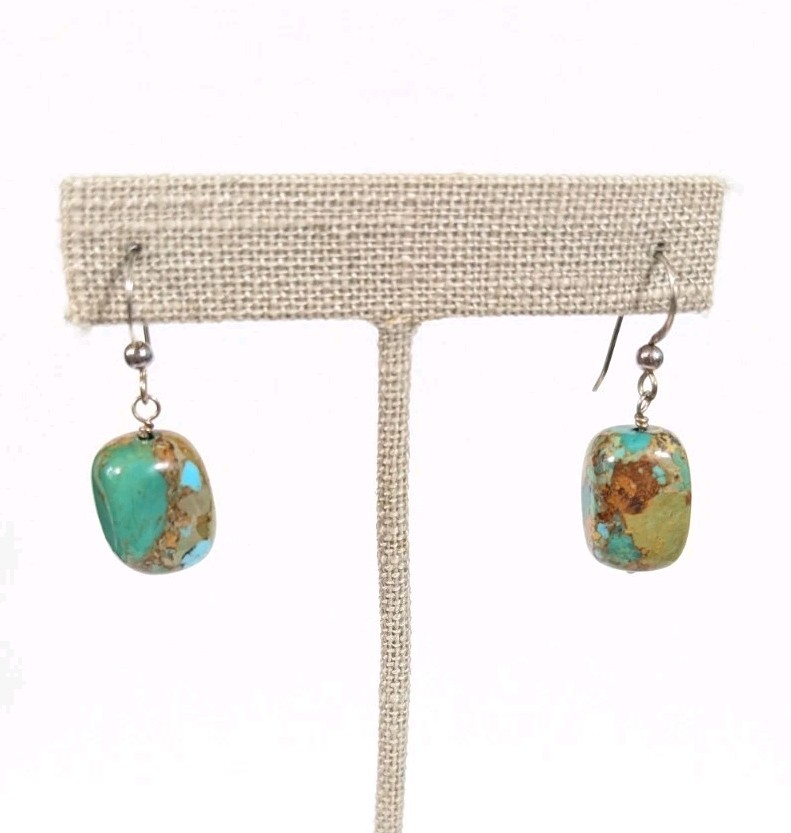 Southwestern Rectangular Composite Gemstone Green… - image 1