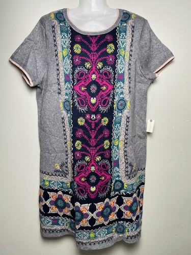 Anthropologie Akemi + Kin Kaleidoscope Sweater Knit Dress Women Size L Stretchy