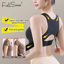Women Posture Corrector Bra Wireless Back Support Lift Up Yoga Bra Shapewear