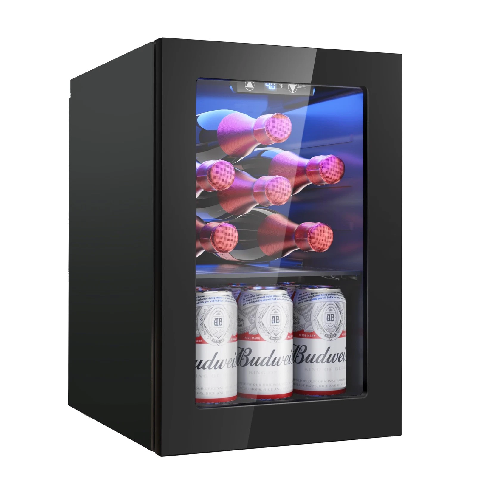 Icyglee 6 Bottles and 6 Cans Compact Beverage Refrigerator, Black
Opens in a new window or tab