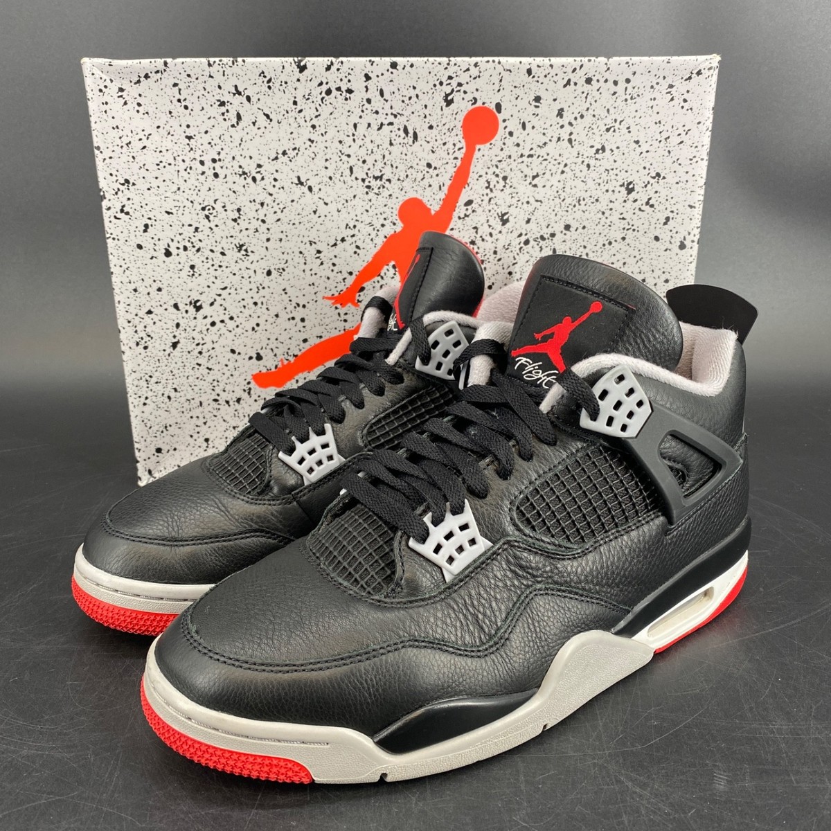 Jordan 4 Retro Bred Reimagined FV5029 006 Size 11 Shoe Nike Black 