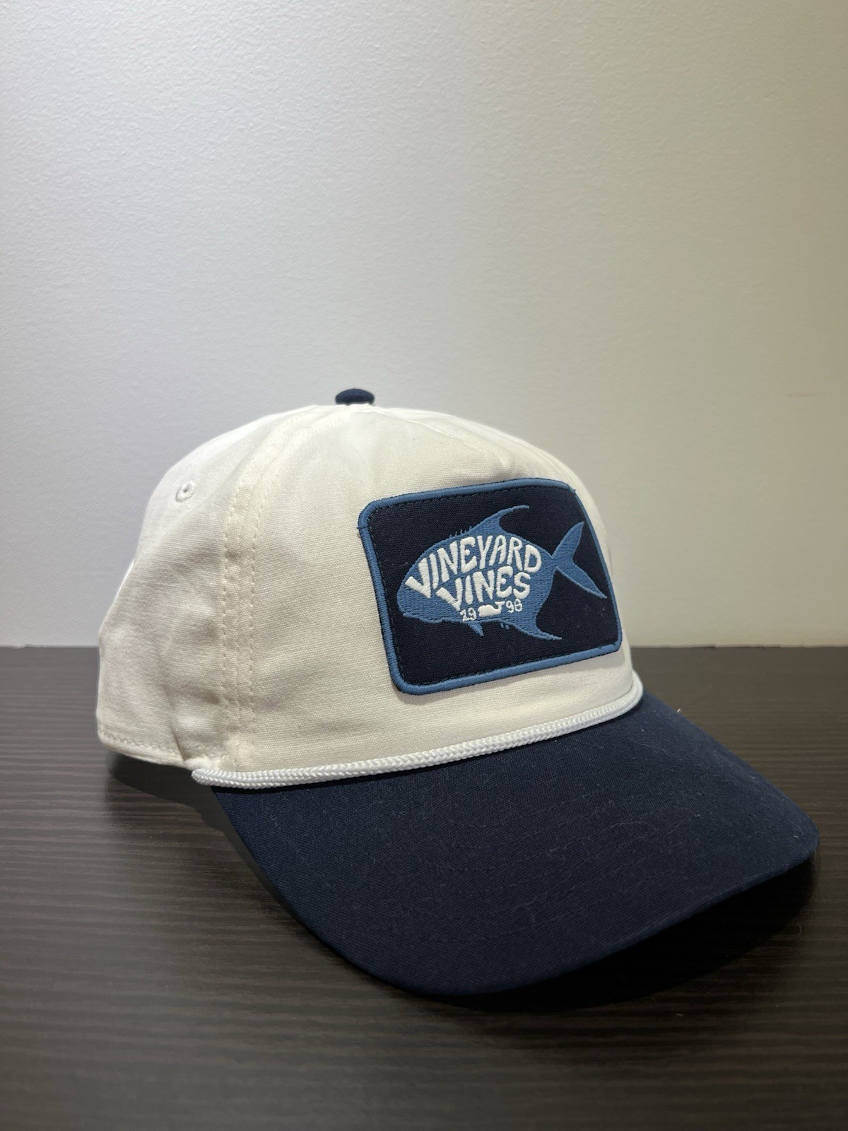 Vineyard Vines Hat Fish Patch Logo Ripstop Adjust… - image 2