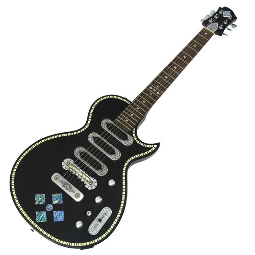 ZEMAITIS Metal Front MFG-AC-24 BK Black Electric Guitar w/Hard