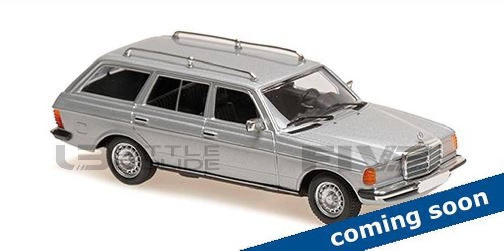 Voiture miniature Mercedes W123 230TE 1982 gris Minichamps 1/43