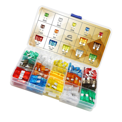 Car Blade Fuse Medium Mini Standard Fuses 5A 7.5A 10A 15A 20A 25A 30A 140PCS