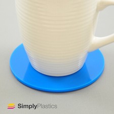 Coloured Acrylic Drinks Coasters - Round or Square - Gloss or Matte - Perspex®