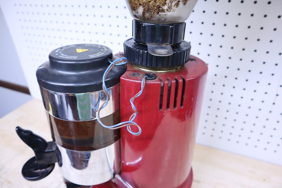 Used Red Rosito Bisani Model RR45 Heavy Duty Espresso Grinder