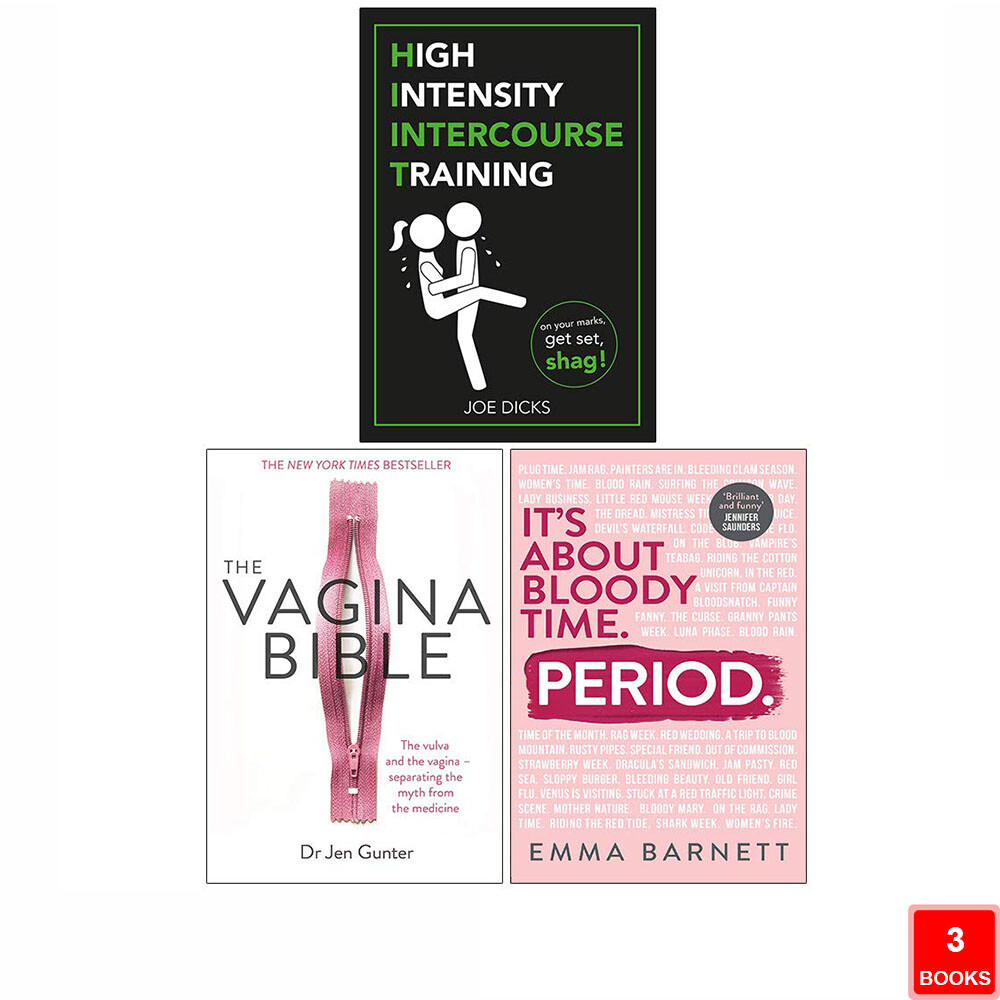 High Intensity Intercourse Training Joe Dicks, Vagina Bible, Period 3 Books Set