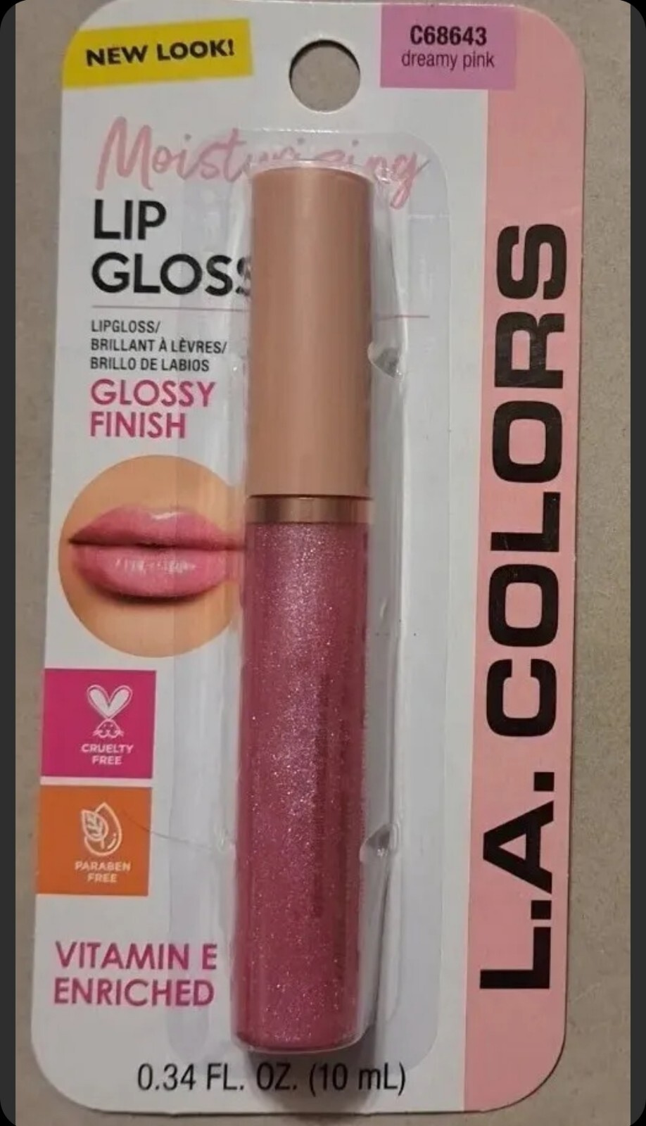 (2) LA COLORS Moisturizing Lip GLOSS, DREAMY PINK C68643 eBay
