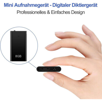 Spion Abhörgerät 8GB Wanze Voice Recorder Diktiergerät Spy getarnt Mini Auto