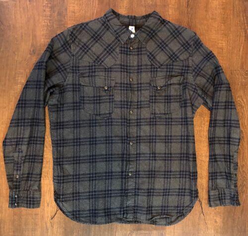 Pure Blue Japan Indigo Flannel - Gray 5