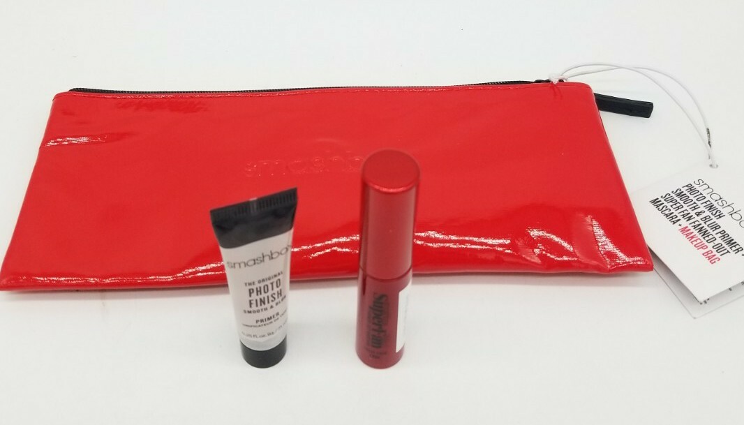 Makeup Bag by Smashbox Red Photo Finish Smooth Primer & Super Fan-Fanned Mascara-image