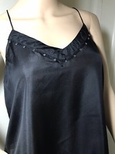 PHOEBE CAMI TOP JOHNNY WAS NWT 110 BLACK 100 SILK SZ XS CHIC SUMMER SPRING