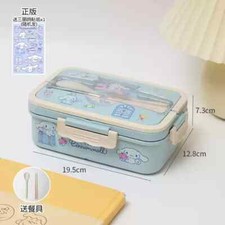 Anime My Melody Kuromi Cute Lunch Box Bento Box Picnic Case Tableware Unisex