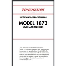 Winchester 1873 Lever Action Rifle Owner Manual 36 Pages Illustrated