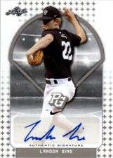 Landon Sims 2018 Leaf Perfect Game Autograph NIKE All-American Auto Rookie