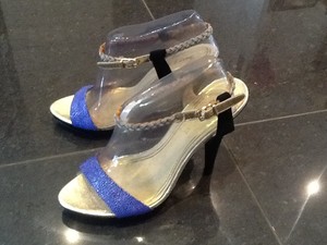 ladies blue sandals uk