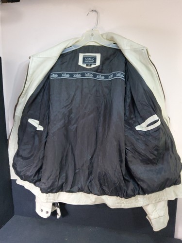 Los Altos White Genuine Lambskin/ Caiman Leather / Crocodile Jacket Please Read - Picture 16 of 24