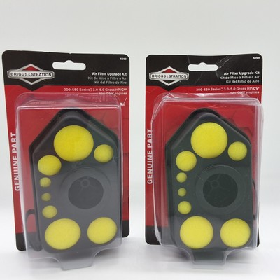 Set of 2 Briggs & Stratton Air Filter Upgrade Kit 5099 Non OHV Engines 3.0-5 HP