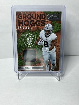 2023 Panini Absolute Ground Hogs JOSH JACOBS Patch /199 #GH-30 Raiders