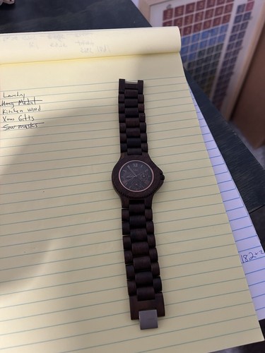 WeWood Cygnus Brown Wooden Wood We Wood Watch Brand New In Box - Picture 3 of 6