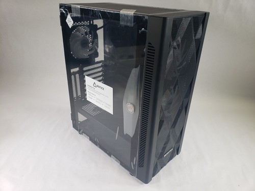 MUSETEX ATX PC Pre-Install 6 PWM ARGB Fans, Polygonal Mesh Computer Gaming Case - Picture 3 of 18